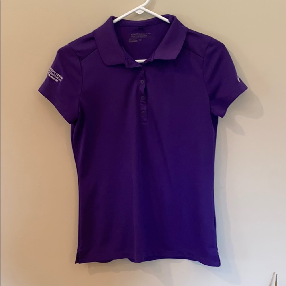 EUC Nike Golf Dri-fit Polo Purple Sz Med